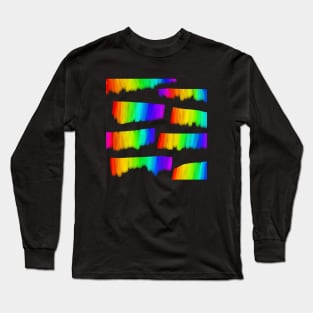 Watercolour rainbow pattern Long Sleeve T-Shirt